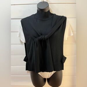 RENUAR – Black Knit Sleeveless Top (Size M/L)